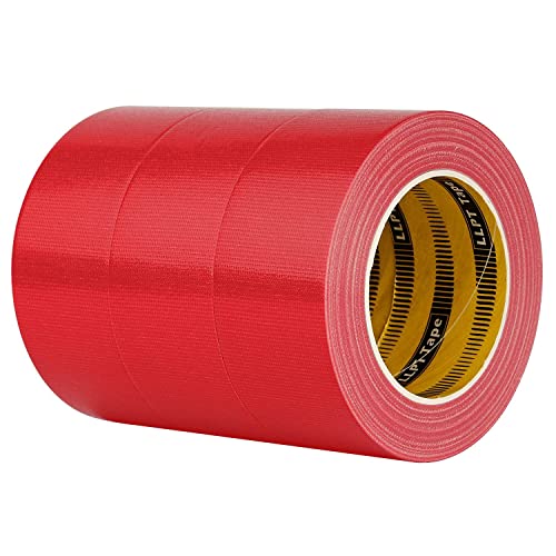 LLPT Duct Tape Industrial Grade 3 Pack 2" x 35 Yards Each Roll, Red