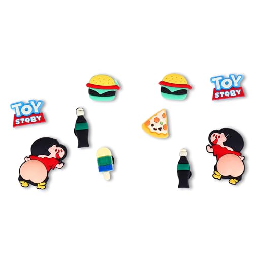 Image of CASSIEY Polyvinyl Chloride Shoe Charms Clog Different Characters Used To Decorate Clogs Shoes For Rounded Holes Charms For Shoes