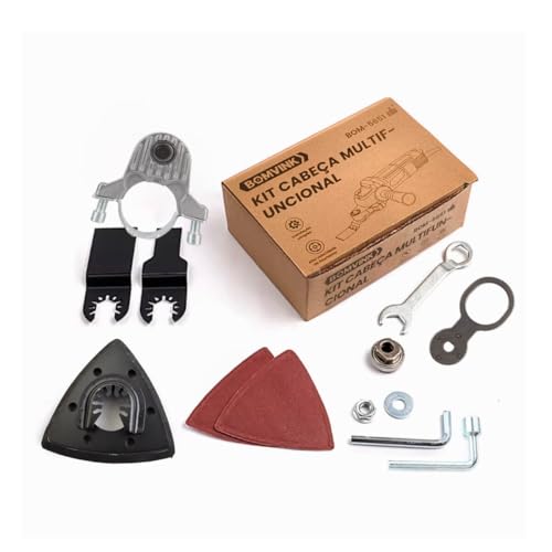 Adaptador Oscilador Multifuncional para Esmerilhadeira Rebarbador Oscilante Excêntrico Acessório par