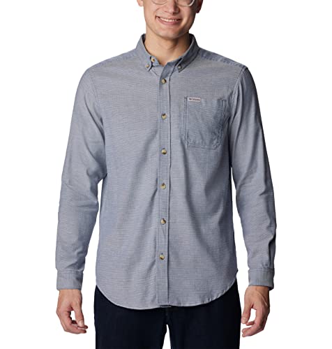 Columbia Rapid Rivers II Chemise à Manches Longues pour Homme, Gris Oxford Dark Mountain, Taille M