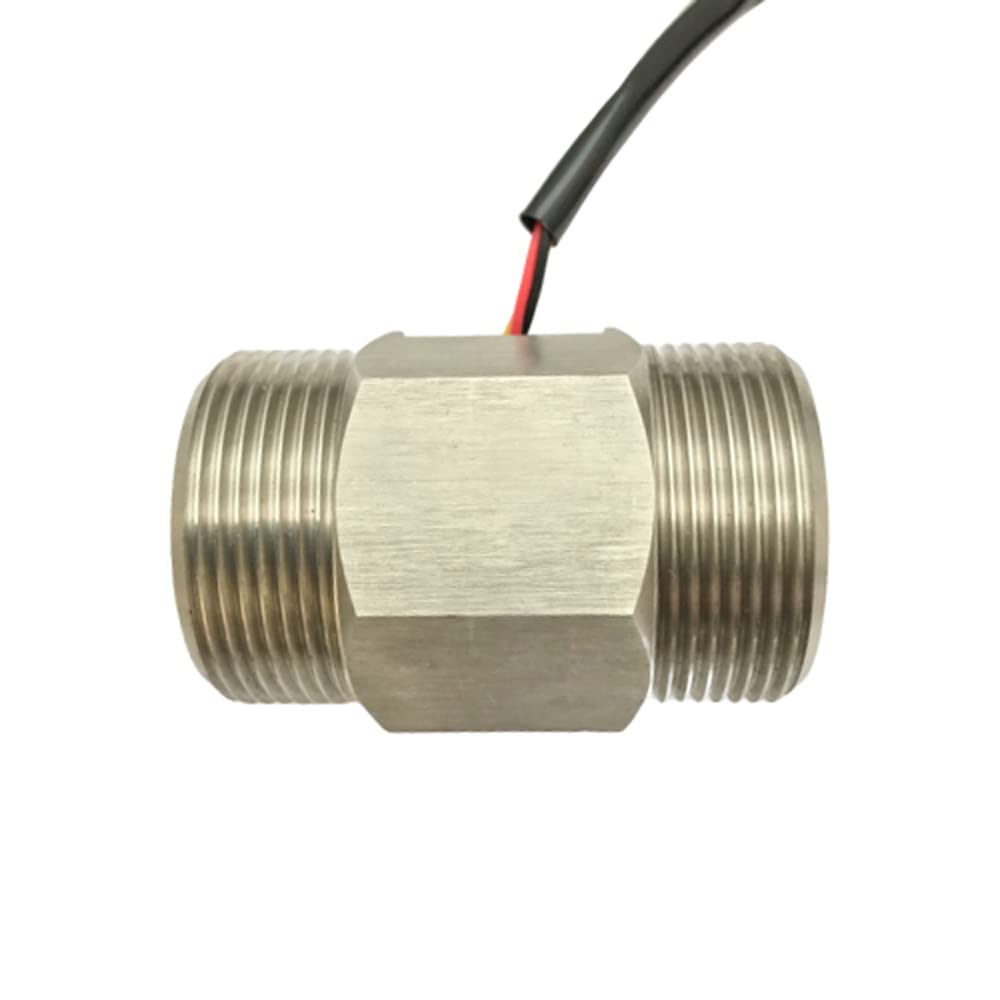 Caudalímetro digital portátil y sensor de flujo de agua de turbina SS BSPP G1 1/2
