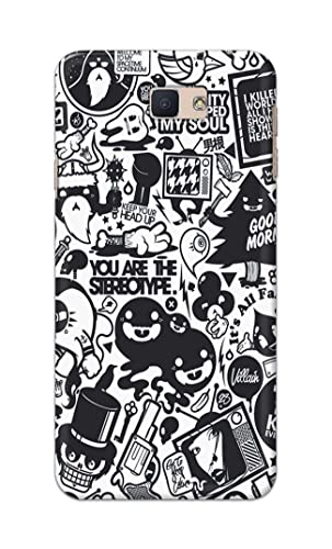 Image of Printed Hard Back Cover Case for Samsung On Nxt | Samsung J7 Prime | J7 Prime 2 | On7 Prime | On7 (2016) Back Cover (Mixed Cartoon) -1302