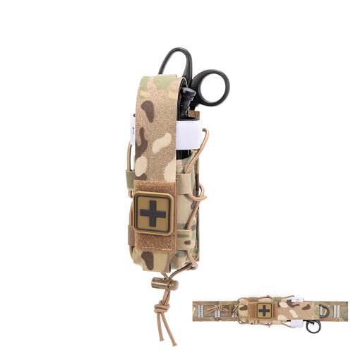 Pochette garrot Molle réglable pour gilet de randonnée et bivouac