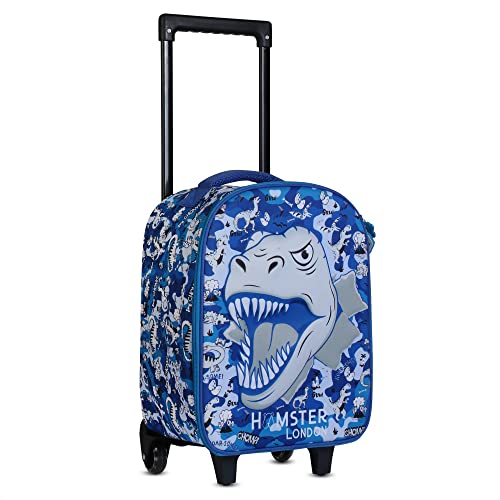Image of HAMSTER London Dyno Amigoes Trolly Suitcase | Dyno Design Trolley Suitcase Bag with 4 Wheel