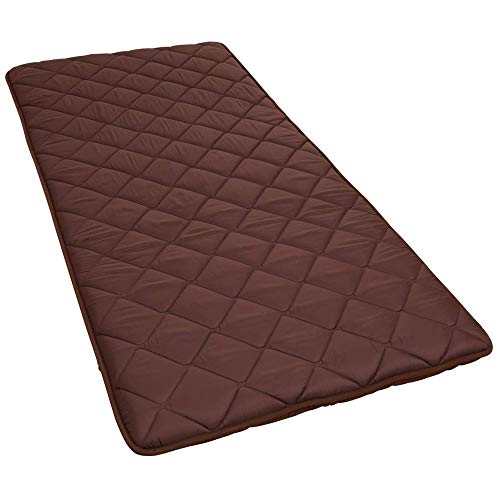 アイリスプラザ 敷き布団 三層構造 極厚10cm 日本製 抗菌 防臭 防ダニ 吸水速乾 高耐久性 圧縮梱包 シングル ブラウン