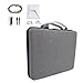 Custodia Rigida per Mini Kit Parabola Mini Borsa da Viaggio Custodia da Trasporto Borsa per Accessori Satellitari, Scatola Portaoggetti Ethernet immagine