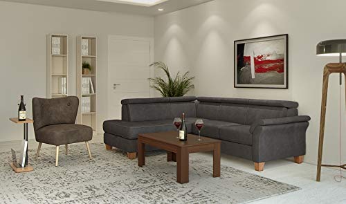 M2 Kollektion Alpha Beistelltisch, MDF, braun, 50x60x20