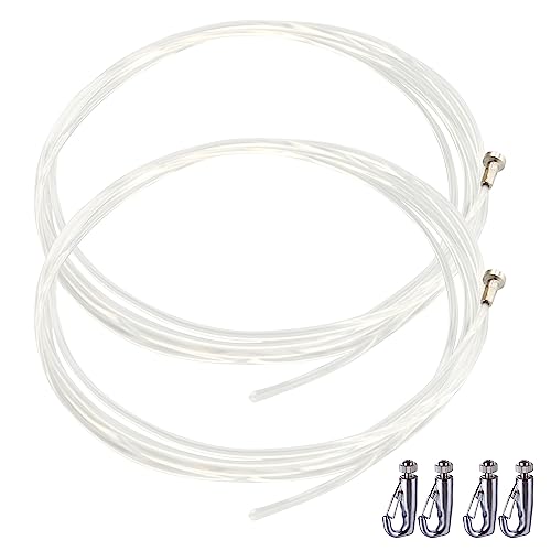 Image of Kiven 2 Pack Picture Rail Hooks and 5.9FT Wire, Picture Rail Hanging System, Superior Design Molding Hooks for Picture Hanging Gallery Art Hanging