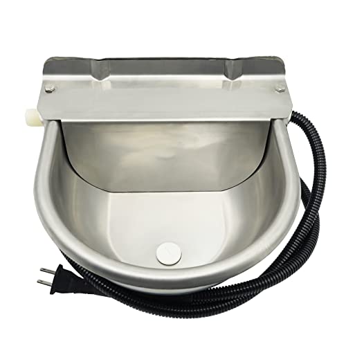 Stainless Steel Automatic Heated Water Bowl with...
