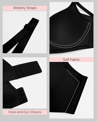 Women Wireless Bra No Underwire Fixed Molded Cup Seamless Push Up Bras for Women Soft Support Regular and Plus Size - Image 7