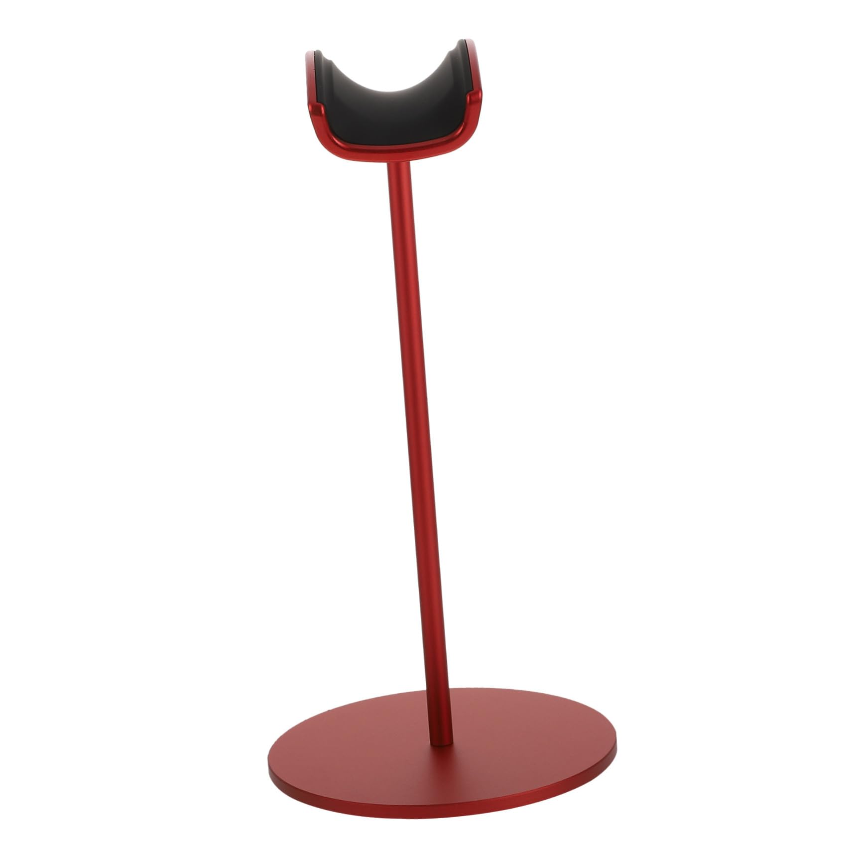 Supporto per Cuffie da Gaming in Lega di Alluminio e Gomma, Organizzatore Portatile per Auricolari da Scrivania Rosso Design Curvo Liscio, per Giochi al Computer
