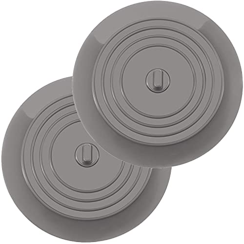 2 pack Silicone Tub Stopper Drain Stopper Universal Sink Plug Drain Plug for Kitchens Bathrooms and Laundries Sink Bathtub Drain Cover(15.3cm/6inch)
