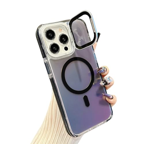 Étui pour iPhone 14 rigide noir avec support d'objectif et technologie magnétique