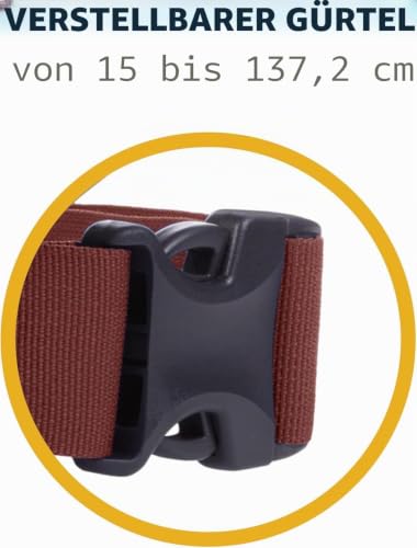 RUFFWEAR Verstellbare Umhängetasche & Gürteltasche für Hundespaziergang, Umhängetasche oder Hüfttasche mit Reißverschlusstaschen, Hundeleckerli-Tasche & Hundekotbeutel-Tragetasche, Rot Sumac