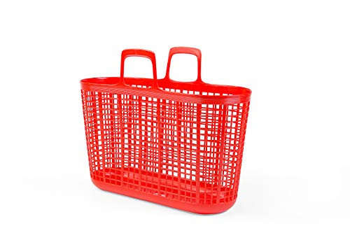 Cesta de la Compra Domplex, Tamaño Grande, 500x200x395 (mm) (Rojo)