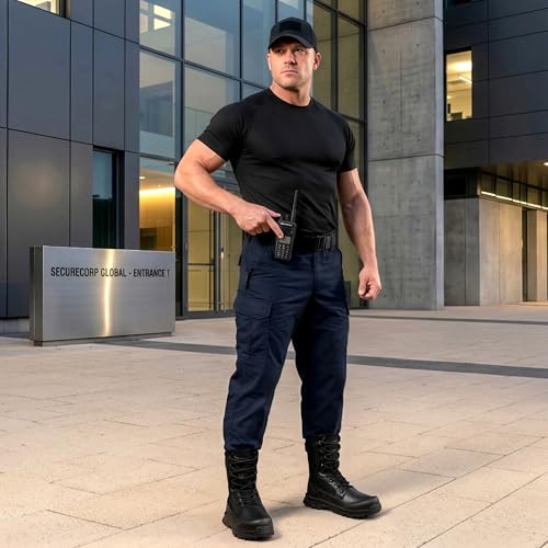 Image of Coostar Tactical Boots for Men Lightweight Military Combat Work Boot Side Zipper Motorcycle Hiking Boots 8 Inches