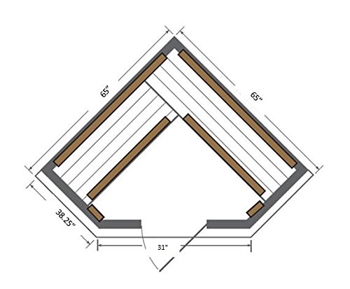 Sunray Bristol Bay 4 Person Infrared Corner Cedar Sauna