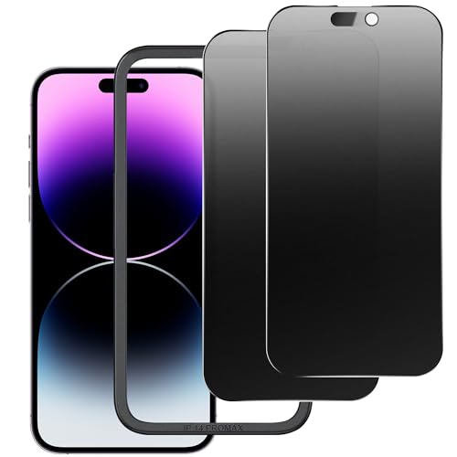 SHANG PIN JIA Matte Privacy Screen Protector for iPhone 14 ProMax and iPhone 15 Plus and iPhone 16 Plus Anti-Glare Anti-Spy Tempered Glass Film Smooth and Responsive Touch Anti-Scratch Glass