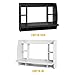 Haotian SoBuy Wall Mounted Folding Table Home Office Workstation Computer Desk with Storage Shelves Trestle Desk, Black FWT18-SCH