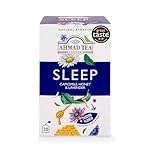 Ahmad Tea Natural Benefit Tea | Camomile, Honey & Lavender "Sleep" Infusion | 20 Teabag Sachets | 1 Pack