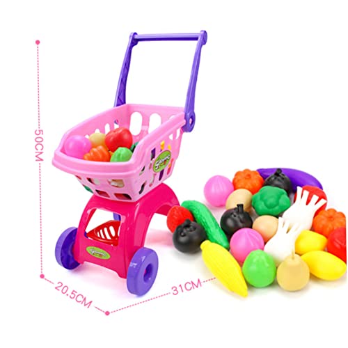 DierCosy Supermarkt Playset, 25 PCS PCS Educational Toy Toy Shopping Cart Supermarket Playset mit inklusivem… – Bild 3