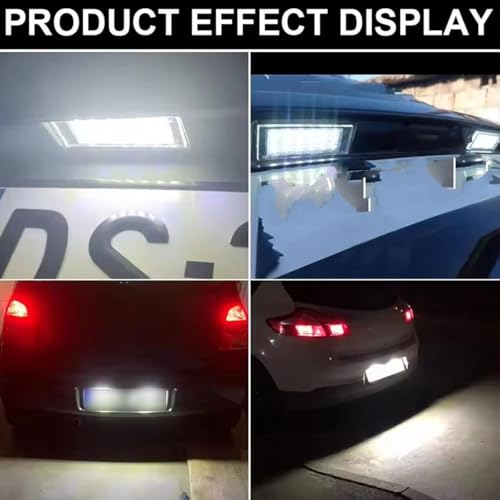 Piloto de matricula para Espace 5 y Kangoo 2 luces traseras de coche 2 uds 5