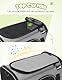 Pecute Transportbox Katze,Katzen Transportboxen mit Haustiernest, Faltbare Katzentasche Transporttasche, Hundetragetasche mit Einstellbar Schultergurt für Katzen Kleiner Hund Welpe