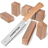 Hanpex 6-Inch Japanese Hand Saw, SK5 Pull Saw, Flexible Blade Flush Cut Woodworking Handsaw for Woodworking, DIY and Other Small Projects