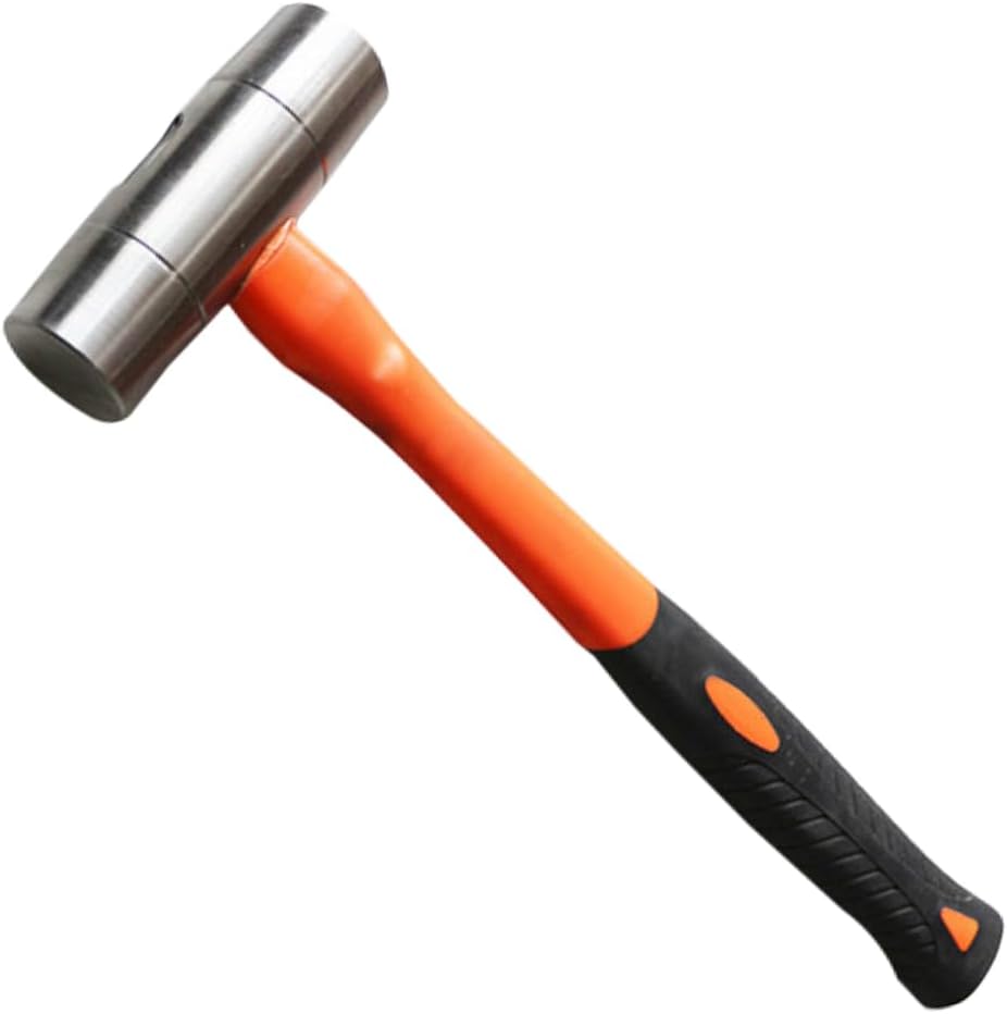 Nixalith Stainless Steel Ball Peen Hammer - 2lb(900g), Ball Pein Hammer With Fiberglass Handle,Length 330mm,Low-magnetic,Corrosion Resistant Drilling Hammer,Waterproof