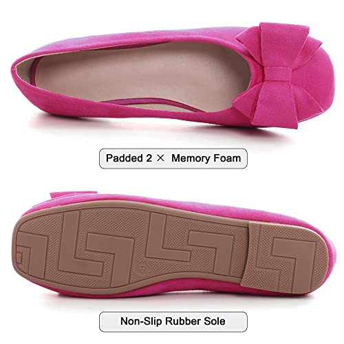 Image of Dear Time Women's Flats Shoes Bowknot Dressy Ballets Loafers Wedding Business Casual Walking Shoes