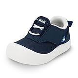 Jan & Jul Boys' Easy On Toddler Shoes with Flexible Soles for Summer (Dark Navy, Size 7 Toddler)