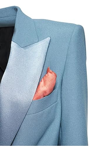 Women's Solid 2 Pieces Suit Peak Lapel Double Breasted Jacket Pants Office Lady Work Uniform4