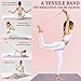 VEAREAR Resistance Bands, Foldable Fitness Elastic Strap, Figure 8 Exercise Bands for Women Men, 15/25/35Lbs Fitness Band for Workout Home Gym Stretching Pilates Grey