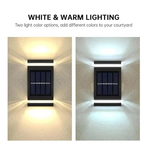 Lámpara solar de pared para iluminar fachadas oscuras sin cables 7