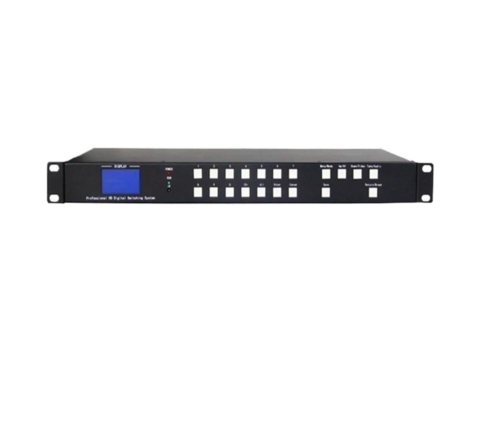 Commutateur matriciel 8x8, répartiteur numérique HD 4x4 16x16, 8 entrées 8 Sorties avec Port AV 2RCA RS232, télécommande Infrarouge, Montage en Rack 1U