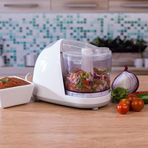 Salter EK2182 Electric Mini Kitchen Chopper, 350ml, 150 W, Ideal for Fruit, Vegetables, Nuts & Meat, Detachable Cleaning, Perfect for Easy Food Preparation, White, 18x12 2 Gallery Image