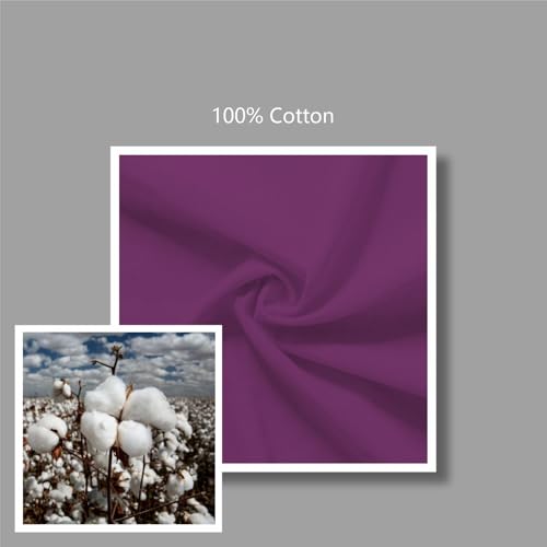 Image of TOPDesign 24-Pack Economical 16 inchx15 inch Purple Cotton Tote Bag, Lightweight Medium Reusable Grocery Shopping Cloth Bags, Suitable for DIY, Advertising, Promotion, Gift, Activity