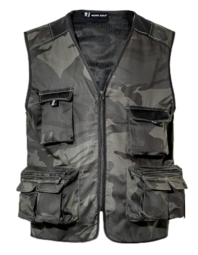 WORK IDEA Veste polyvalente homme outdoor avec...