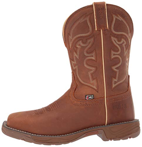Justin Men's Stampede Rush Waterproof Western Work Boot Steel Toe Tan 11 D(M) Us #TOP7