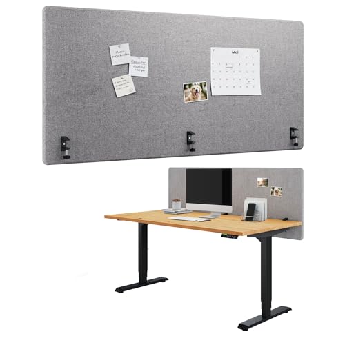 Ergotopia Akustik Trennwand Schreibtisch (180 x 80 x 2,8 cm...