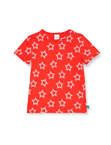 Fred'S World By Green Cotton Star S/s T Baby T-Shirt, Rouge signalisation, 68 Bébé Fille Cover