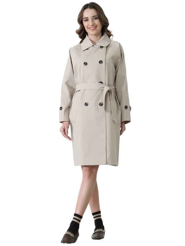 Double Breasted Trench Coat with Belt-image-10