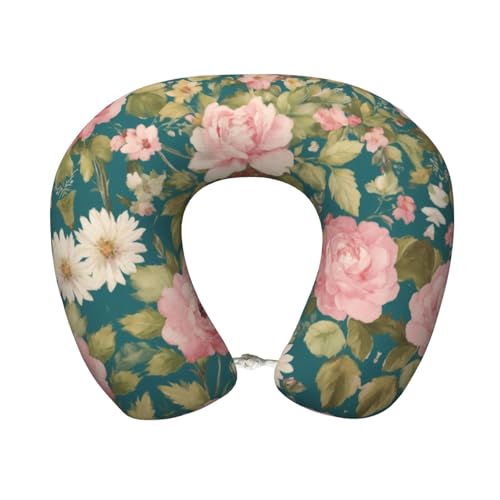 Almohada de espuma viscoelástica para cuello de viaje miniatura 1