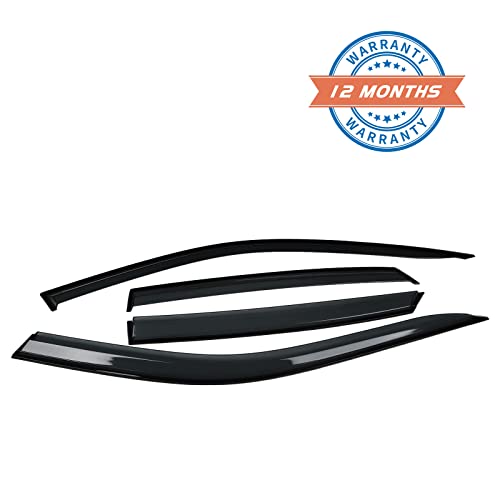 Zonfant Window Rain Guards, Side Window Deflectors, Sun Visor Rain Vent Window Guards (4 Pcs) Compatible With 2022-2023 Honda Civic #TOP6