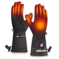 Heated Glove Liners Men Women,Rechargeable Battery Heated Motorcycle Ski Snow Warmer Gloves (M/L)