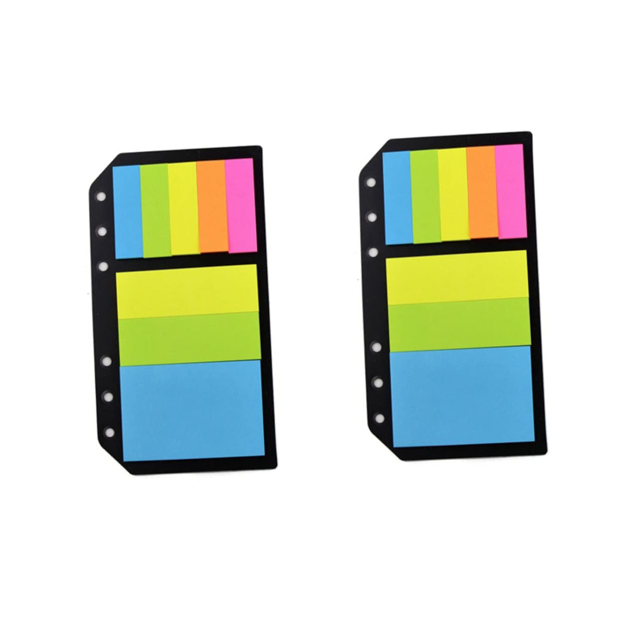 Angoily 5 Stück Selbstklebende Haftmarker Bücher Praktische Sticky Tabs für Schulbedarf Haushalt Ordner Zubehör für Seitenmarkierung und Notizen