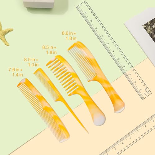 Fhallynn Pink Hair Comb Set - Wide Tooth thumb #1