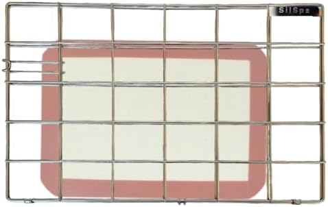 Silicone Mat Dishwasher Caddy Holder Stand: Silspa Dishwasher Safe Cage, Effortless Cleaning, Universal Fit, Durable Stainless Steel, Perfect Kitchen Accessory and Storage Basket