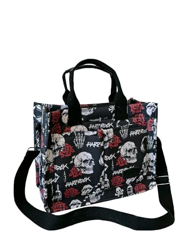 Image of Cherry Tote Bag for Women Canvas Patched Purse Cute Shoulder Bag Multi-Pocket Satchel Handbag for work travel