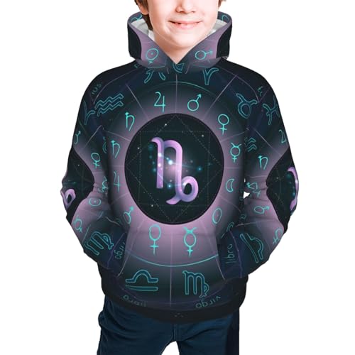 Capricorn Boy, Girls Sports Shirt Youth Pullover Fashion Hooded Sweatshirt - Main Image